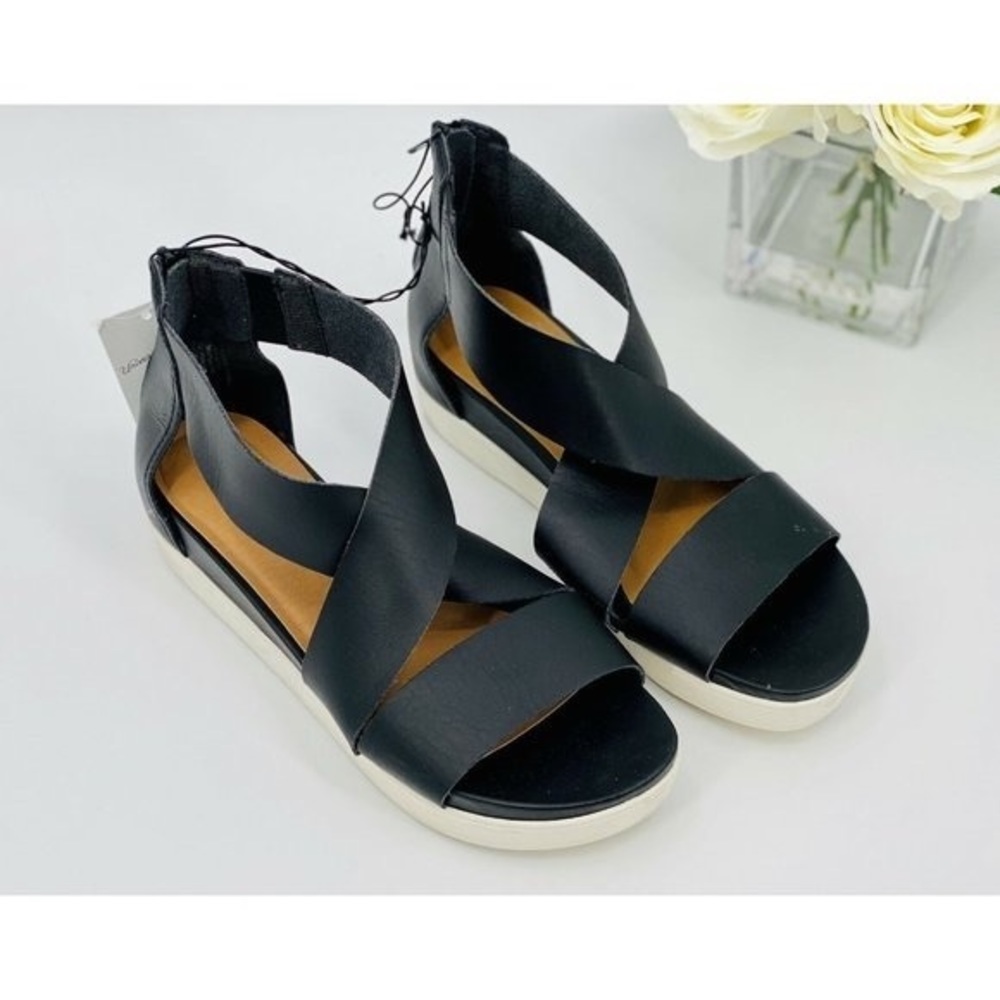 Universal Thread Hummingbird Platform Sandal Women’s Size 6 Shoe Black NEW